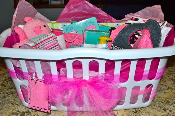 Baby girl baby store shower gift baskets