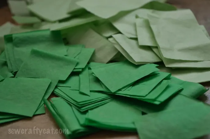 Lucky Shamrock Tissue Paper Craft - Typically Simple