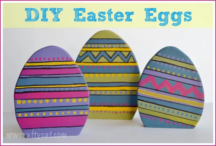 DIY Project - Wood Easter Eggs - Typically Simple