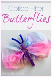 craft for kids using coffee filters