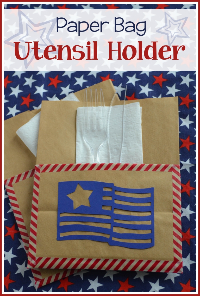 Paper Bag Utensil Holders Typically Simple