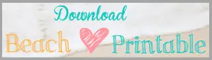 Download Beach {Love} Printable