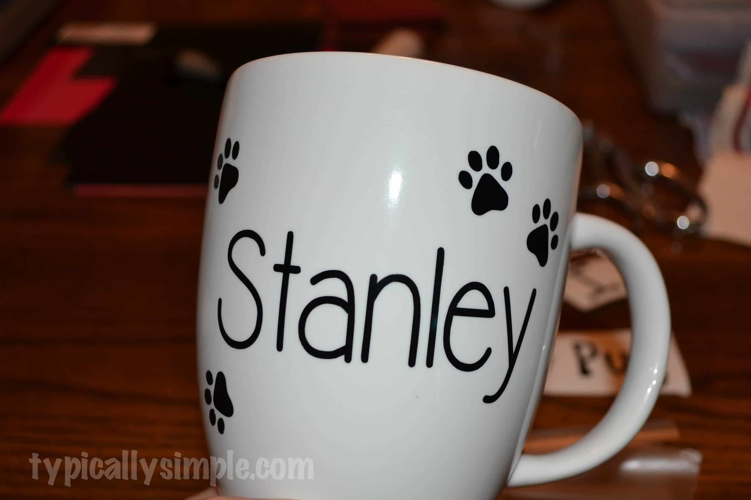 Personalized Mug using Silhouette Cameo | Typically Simple