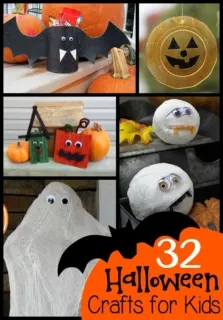 A roundup of Halloween crafts perfect for classroom parties or fun at home!