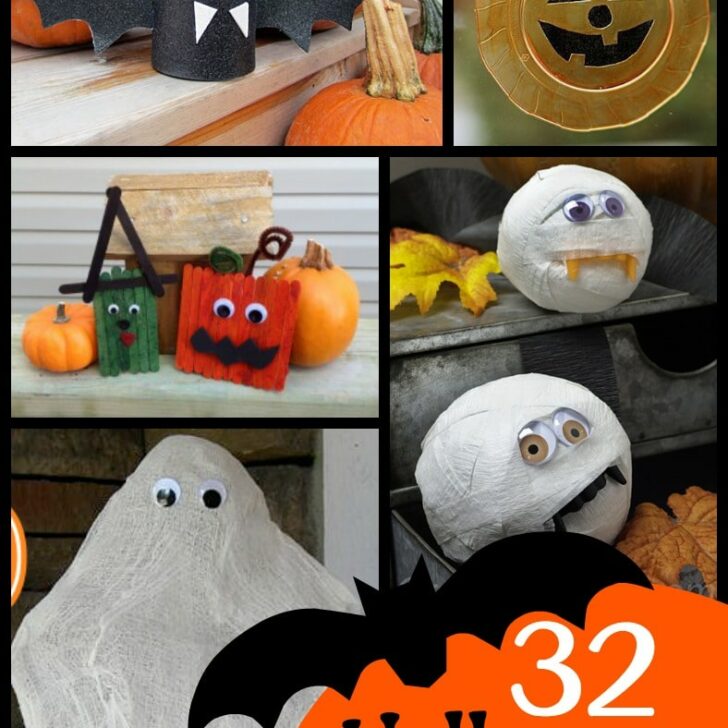 A roundup of Halloween crafts perfect for classroom parties or fun at home!