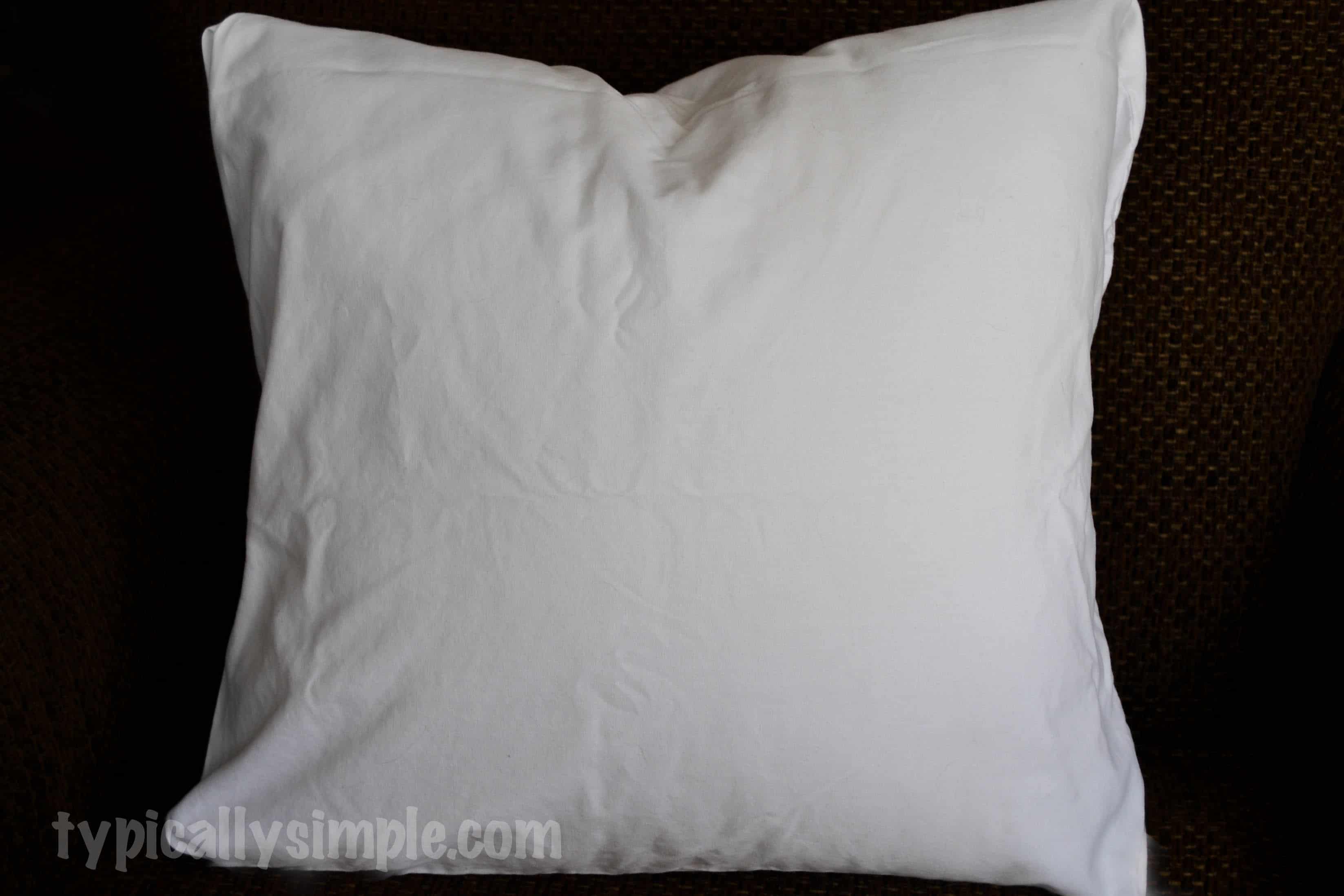 No Sew Pillow Cover Typically Simple