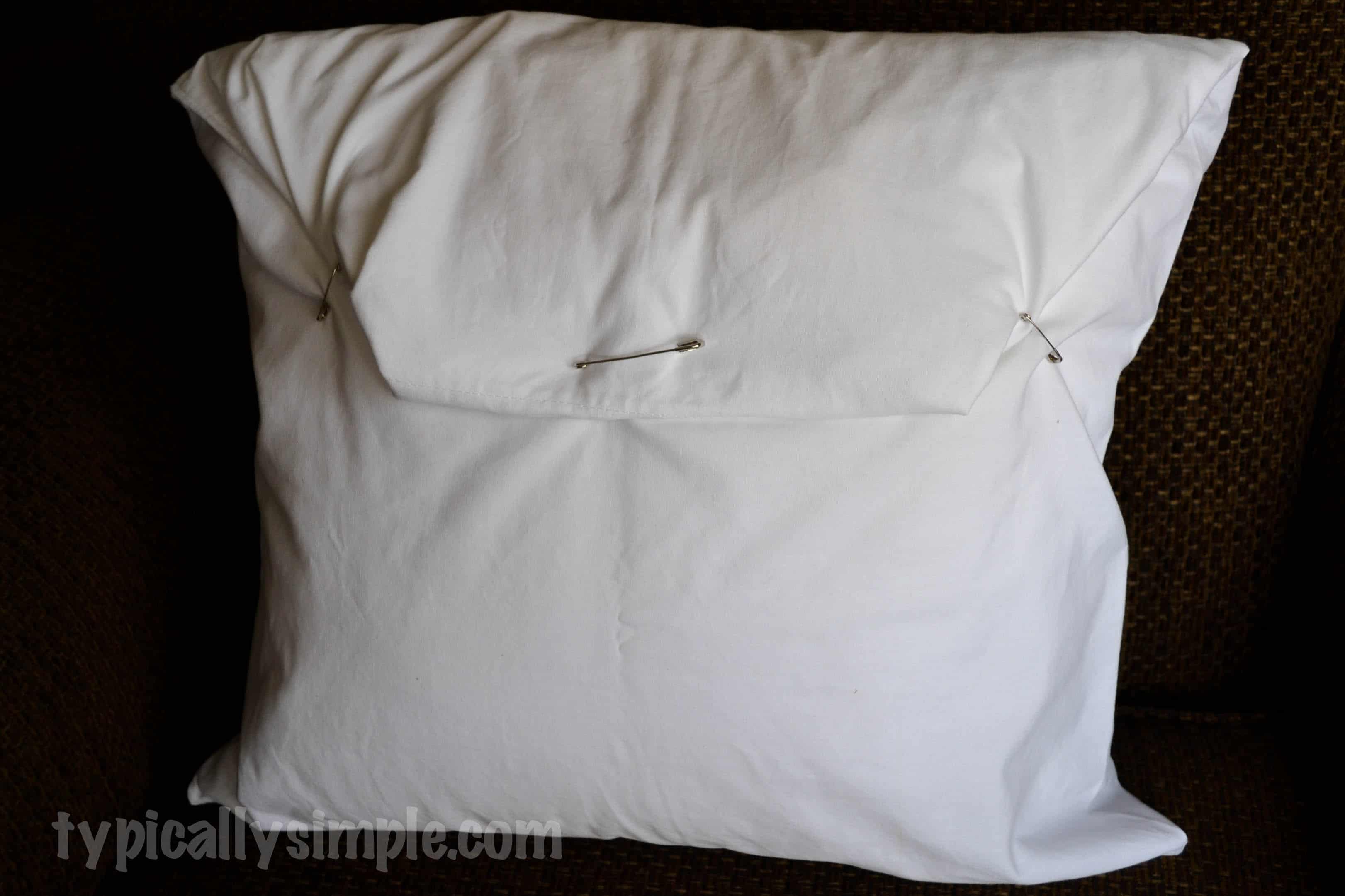 No Sew Pillow Cover Typically Simple