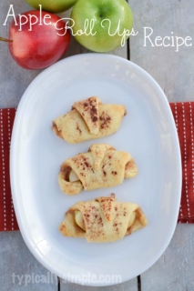 Just a few simple ingredients are needed to make these delicious apple roll ups!