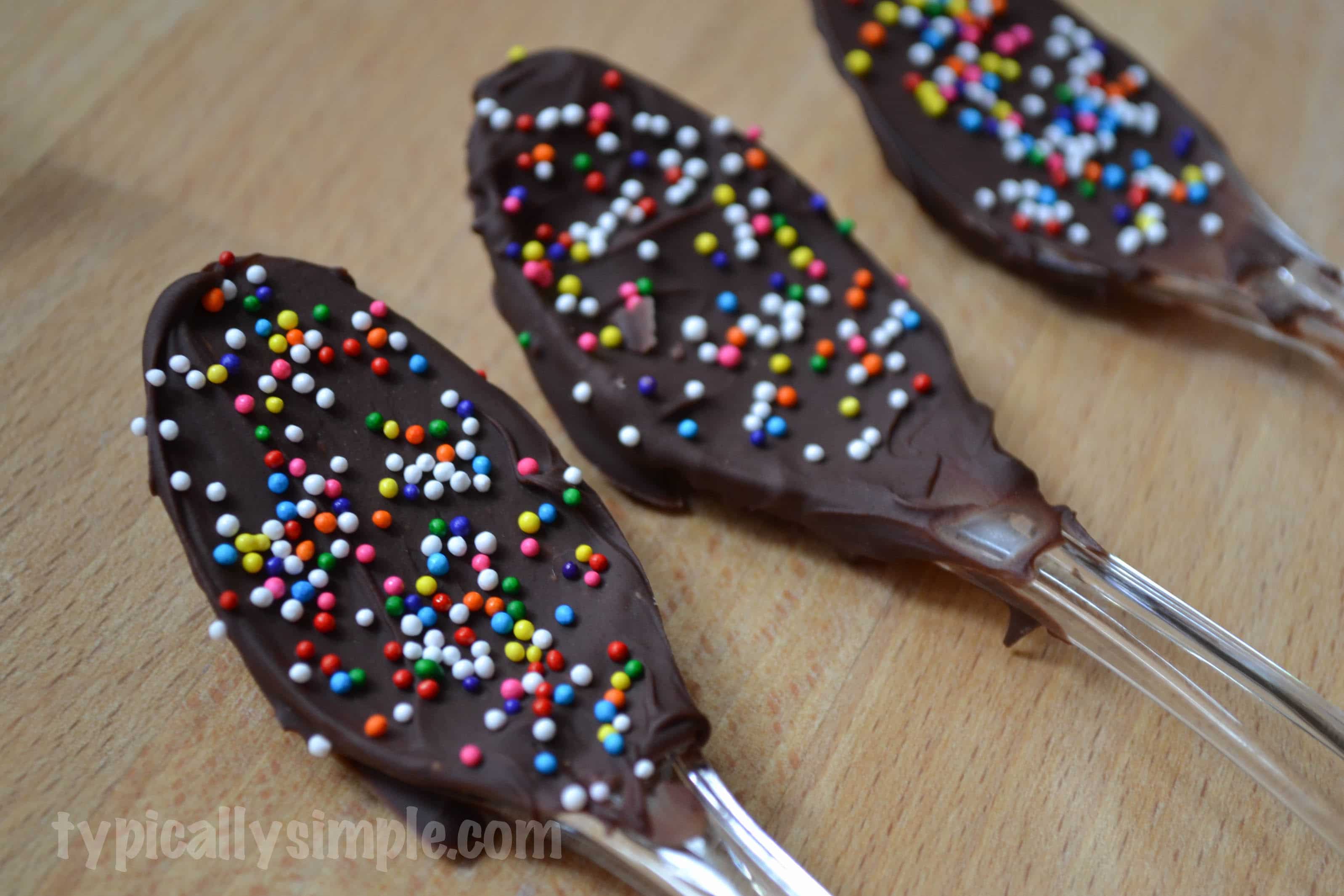 Chocolate Covered Spoons Typically Simple