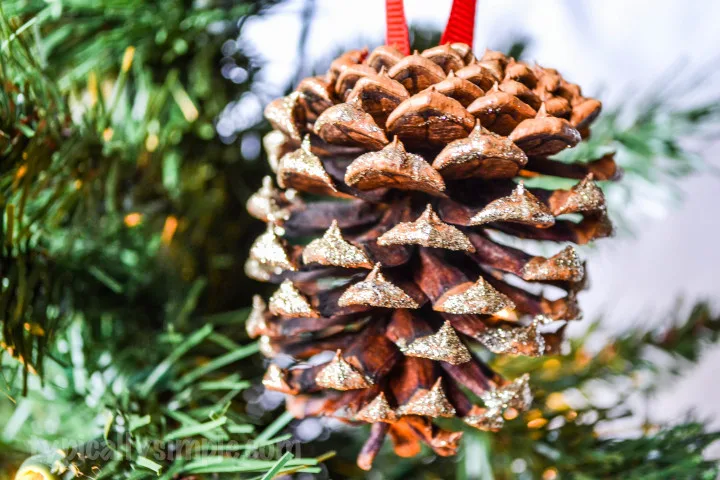 Glitter Pinecone Ornament-1-2