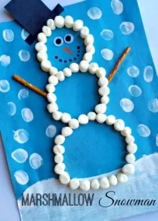 Marshmallow Snowman craft