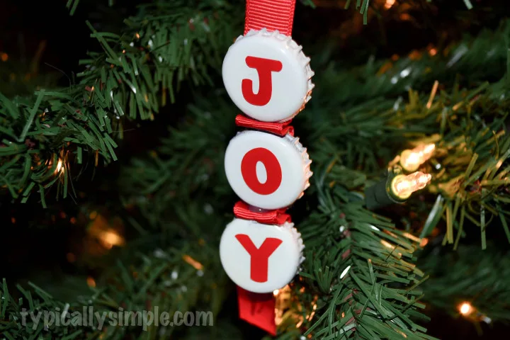 Bottle Cap Christmas Ornament