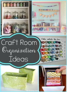 10 creative ideas for getting your craft room more organized!