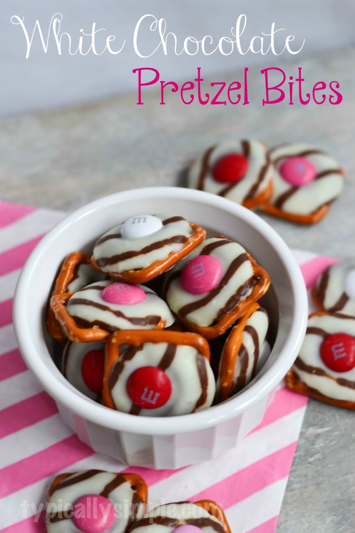 A delicious treat to make for Valentine's Day. With only 3 ingredients, these little pretzel buttons are easy to make.