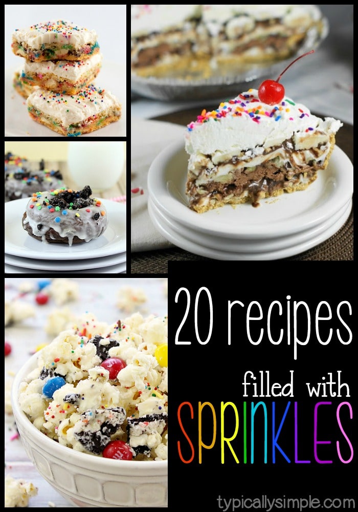 20 recipes filled with sprinkles