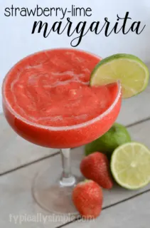 An easy to make margarita recipe that is perfect for relaxing by the pool, hanging out on the beach, or a night in with the girls!