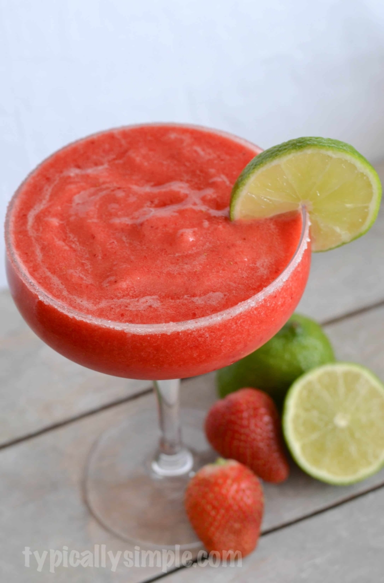 Strawberry-Lime Margarita Recipe - Typically Simple