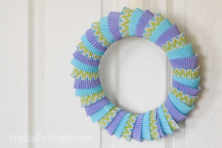 Cupcake Liner Wreath - Typically Simple