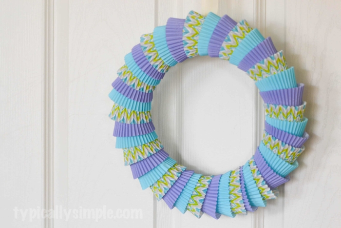 Cupcake Liner Wreath-11