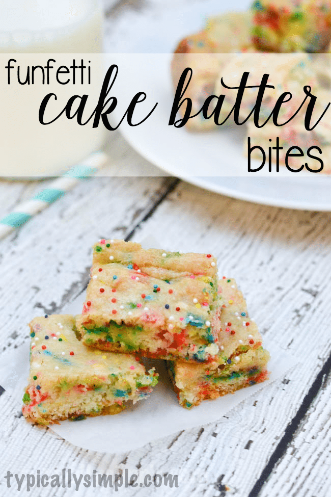 Funfetti Cake Batter Bites