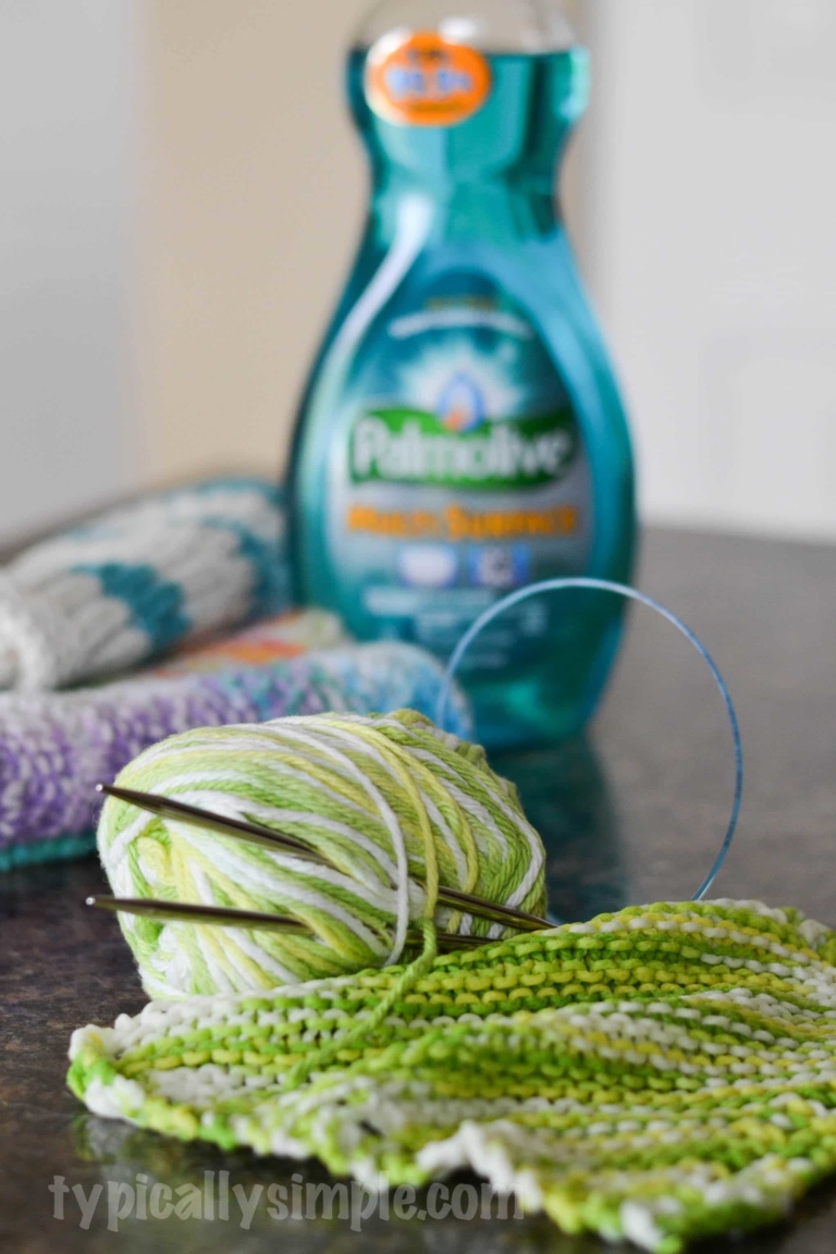 Simple knitted dishcloth pattern typically simple