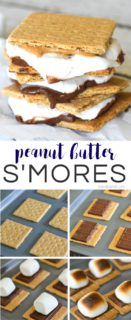 If you thought s'mores couldn't get any better, add a bit of peanut butter to make a delicious Peanut Butter and S'more sandwich - make it in less than 10 minutes using your oven for a sweet after dinner treat! {ad}