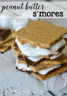 If you thought s'mores couldn't get any better, add a bit of peanut butter to make a delicious Peanut Butter and S'more sandwich - make it in less than 10 minutes using your oven for a sweet after dinner treat! #LetsMakeSmores #CollectiveBias #sponsored
