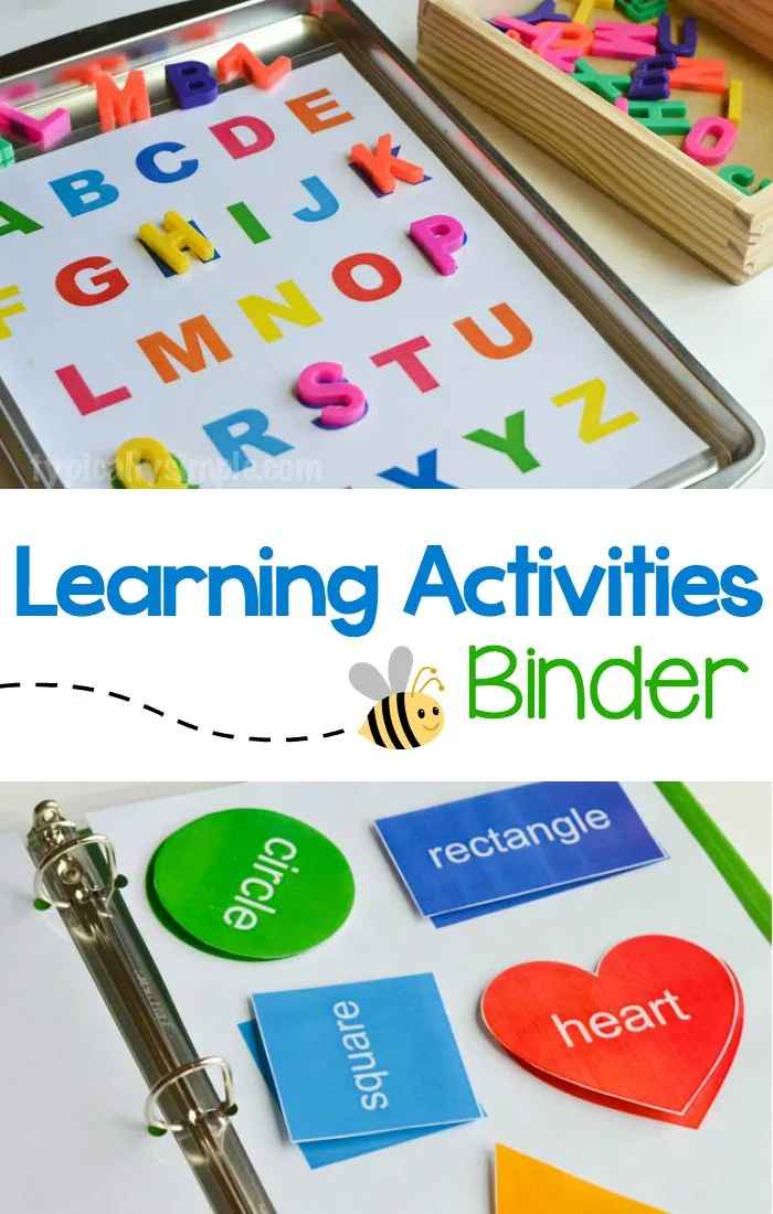 Learning Activities Binder & Free Printable - Typically Simple