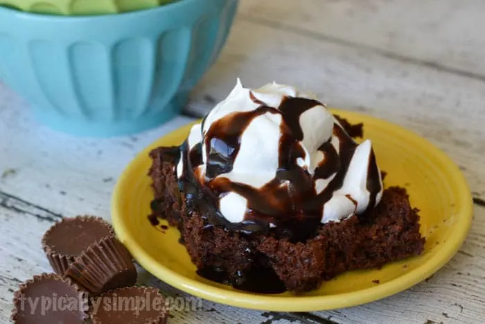 Peanut Butter Cup Dump Cake