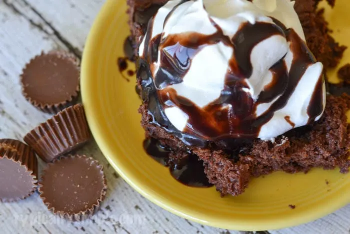 Peanut Butter Cup Dump Cake-6