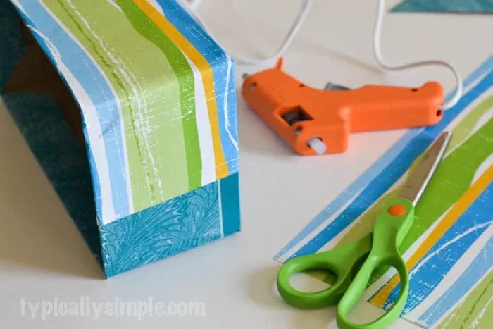 Upcycled School Supplies Organizer - Typically Simple