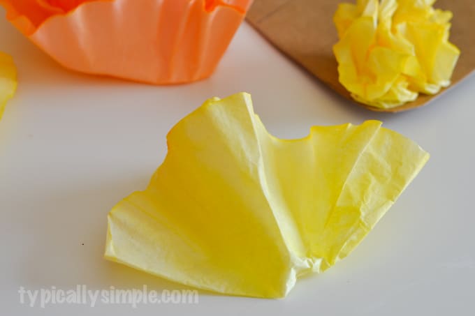 Coffee Filter Candy Corn-5