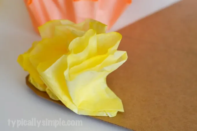 Coffee Filter Candy Corn-6
