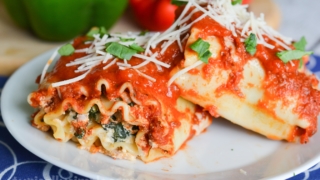Three Cheese Lasagna Roll-Ups