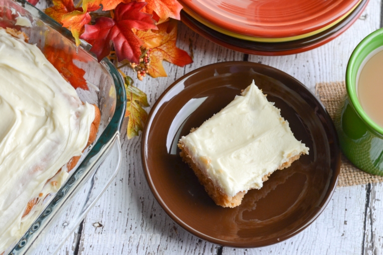 Pumpkin Spice Dump Cake