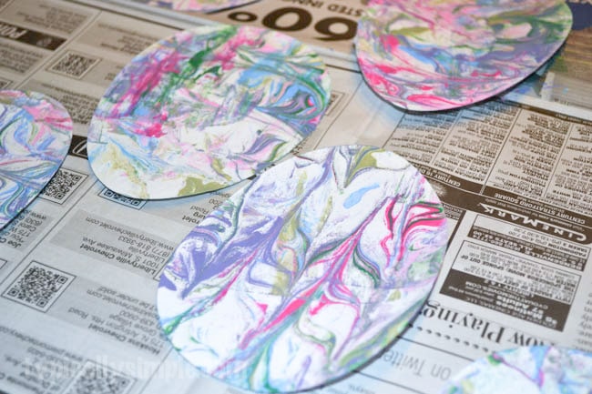 Marbled Paper Easter Eggs