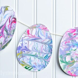 Marbled Paper Easter Eggs