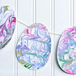 Marbled Paper Easter Eggs