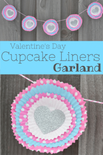 Add some cute Valentine's Day decor to your home with this cupcake liners garland! A fun craft project that takes less that 20 minutes to make!