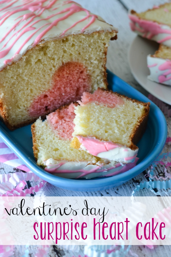 With a fun peek-a-boo heart that appears when you cut into the cake, make this surprise cake for a Valentine's Day