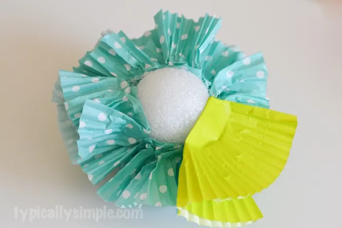 Cupcake Liner Wreath - Typically Simple