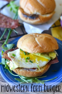 Packed full of fresh flavors, this Midwestern Farm Burger is a delicious way to get your morning off to a great start!