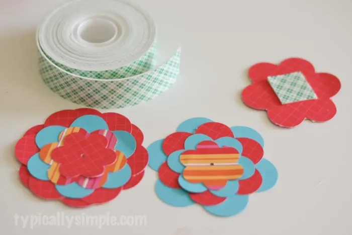 Scrapbook Paper Wreath-7