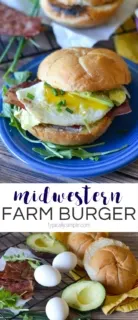 Packed full of fresh flavors, this Midwestern Farm Burger is a delicious way to get your morning off to a great start!