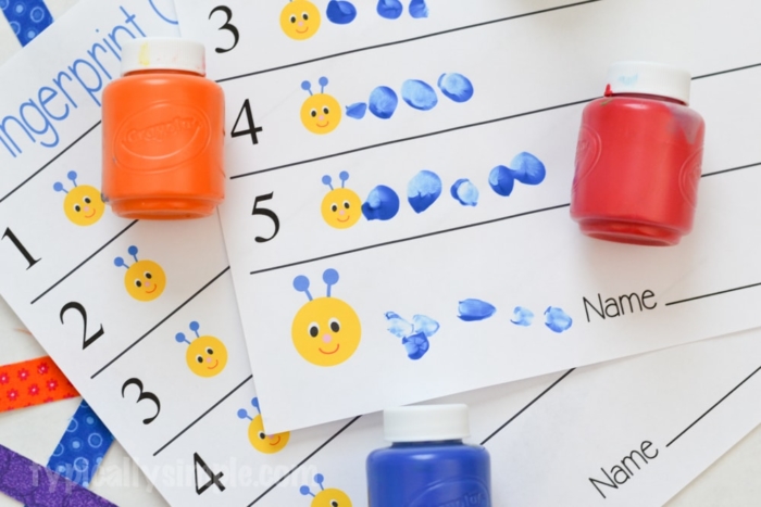 Fingerprint Caterpillars Printable-4