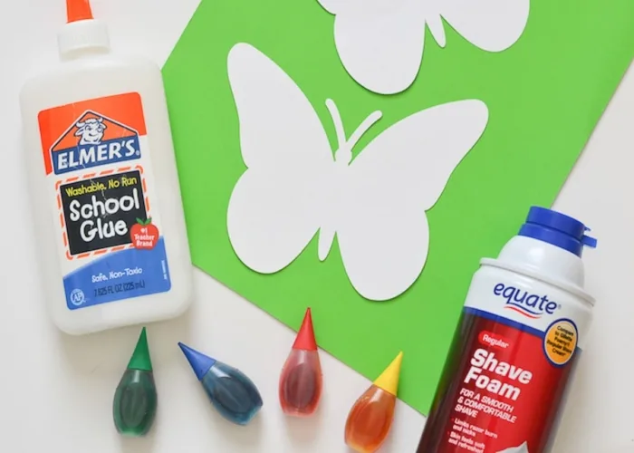 This homemade puffy paint recipe is super easy to make, plus you most likely have all of the supplies already at home! The kids will love this fun sensory activity using shaving cream and glue!