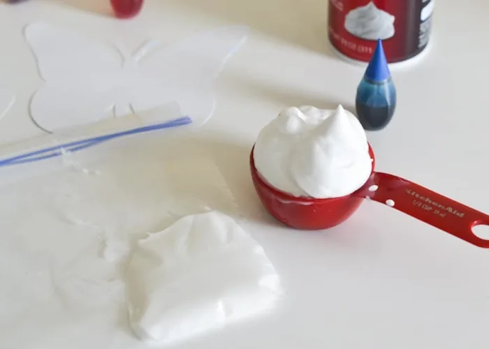 This homemade puffy paint recipe is super easy to make, plus you most likely have all of the supplies already at home! The kids will love this fun sensory activity using shaving cream and glue!