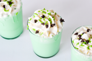 Homemade Shamrock Shakes are a perfect treat for St. Patrick's Day and only require three main ingredients! They are SO easy to make at home and SO delicious to eat!