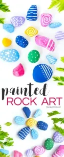 Get creative with this painted rock art project - a perfect craft for camping, at the cabin, or just in the backyard!