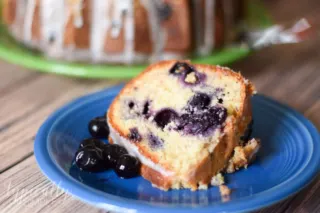 This pound cake recipe is packed full of juicy blueberries and has just a hint of lemon glaze that makes it a delectable summertime dessert!